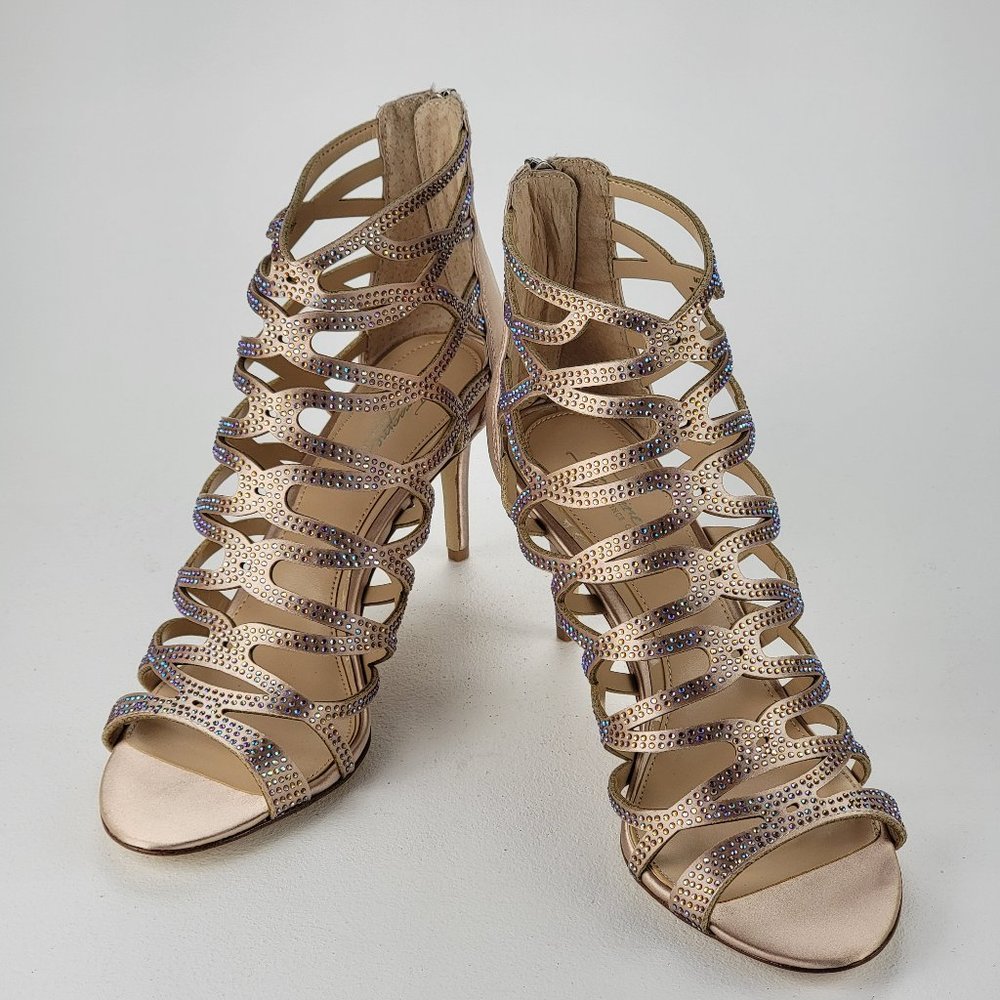 Imagine by Vincent Camuto Paven Bisque Cage Booties